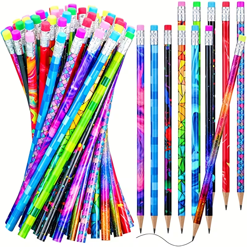 Pack of 50 Colorful Pencils