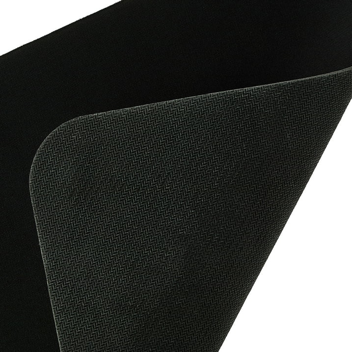 Mouse Pad, square, polyester surface with non-slip natural rubber backing, black