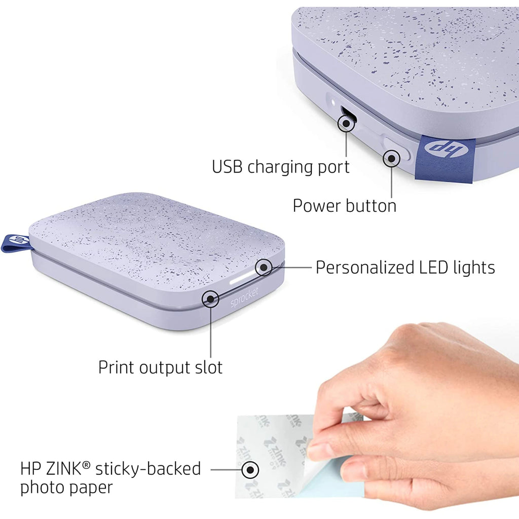 HP Sprocket Portable 2x3" Instant Photo Printer