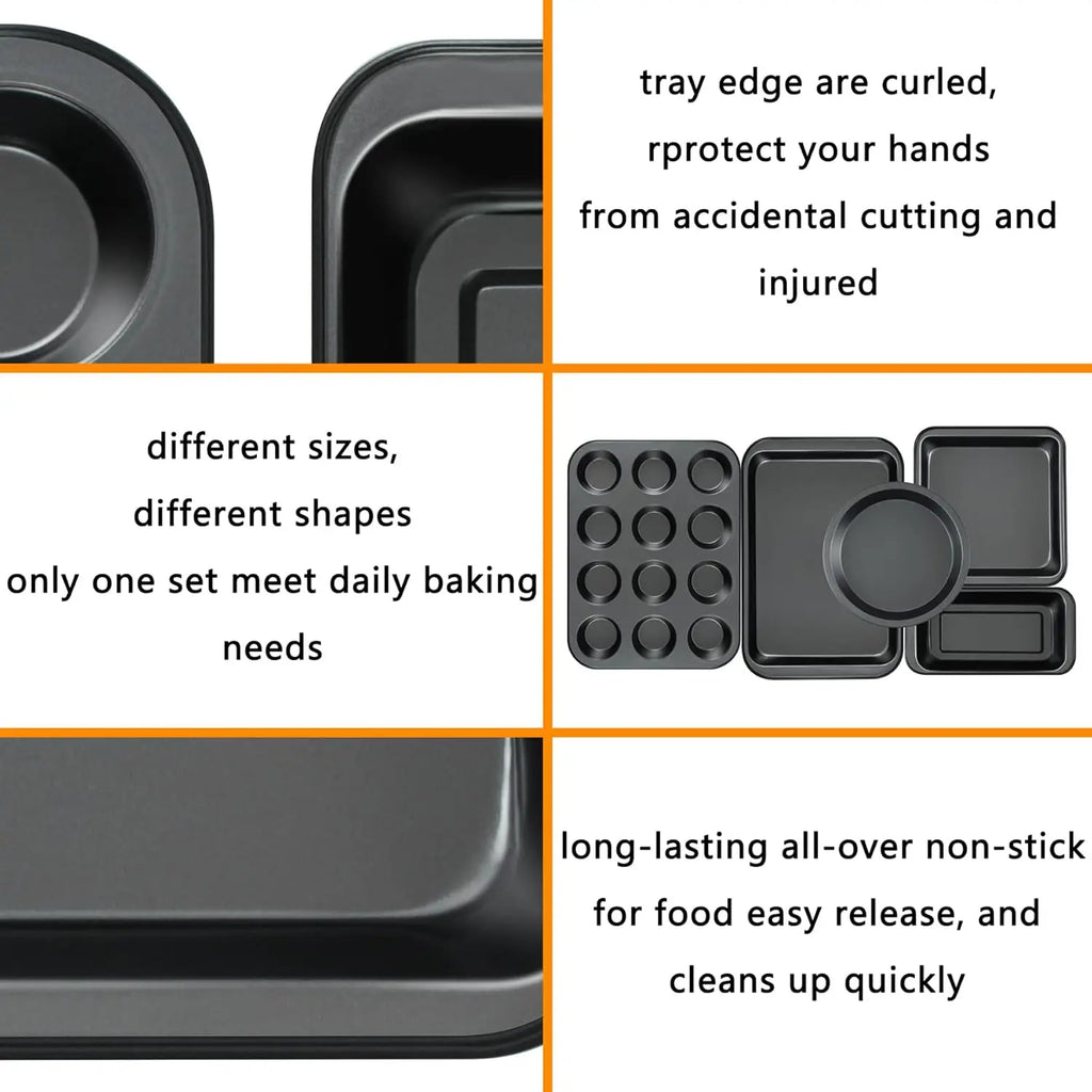 Kitchen 5-Piece Nonstick Bakeware Set