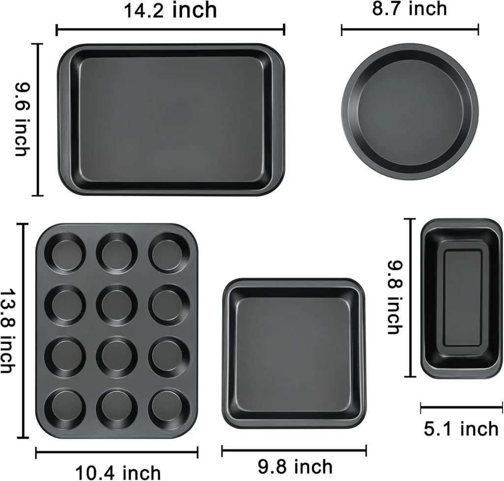 Kitchen 5-Piece Nonstick Bakeware Set