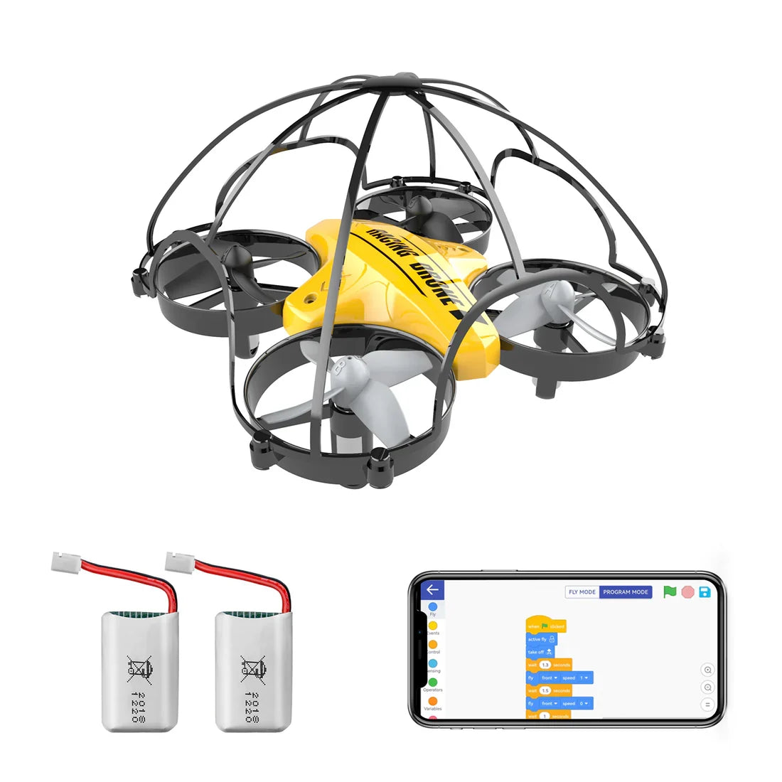 Mini Programmable Coding Drone – Blockly & Python | APEX AT-66BL