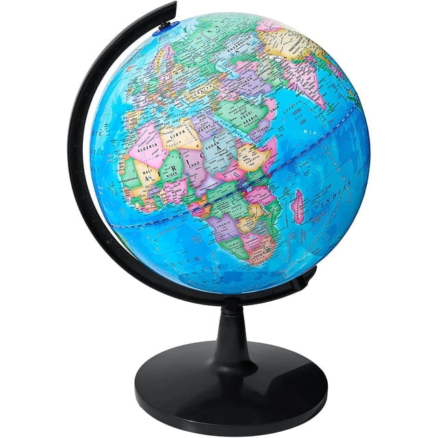 BSHAPPLUS 8" Globe, Globe of the World with Stand