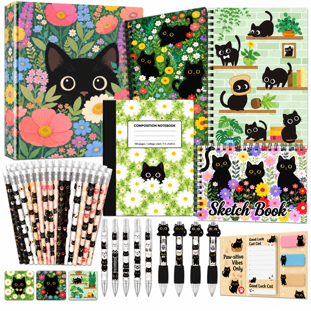 Black Cat - Themed School Supply Kit