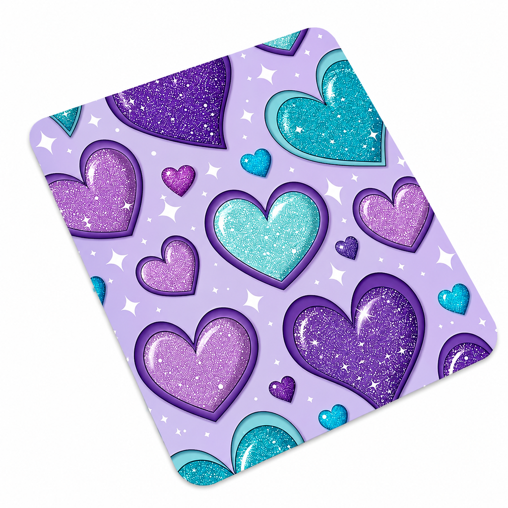 Sparkle Hearts Mouse Pad