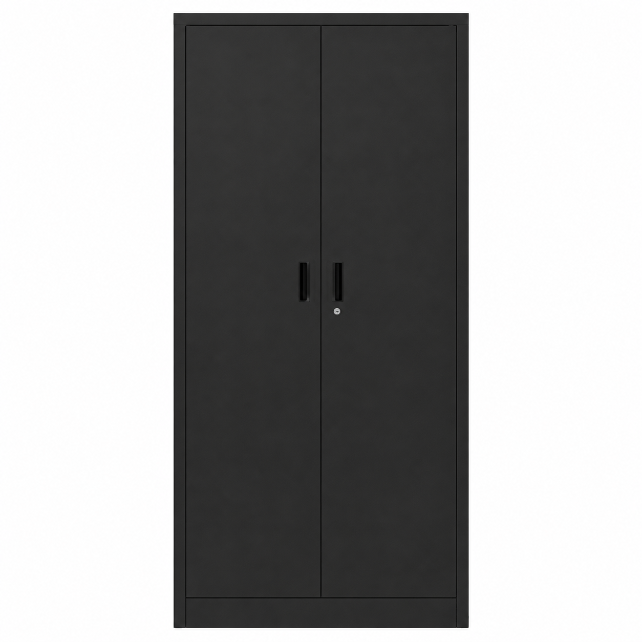 71" Tall Metal Storage Cabinet with Lock| Black