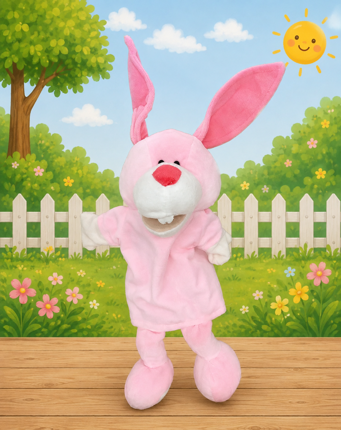 Educational Hand Puppet for Storytelling & Learning (Rabbit)