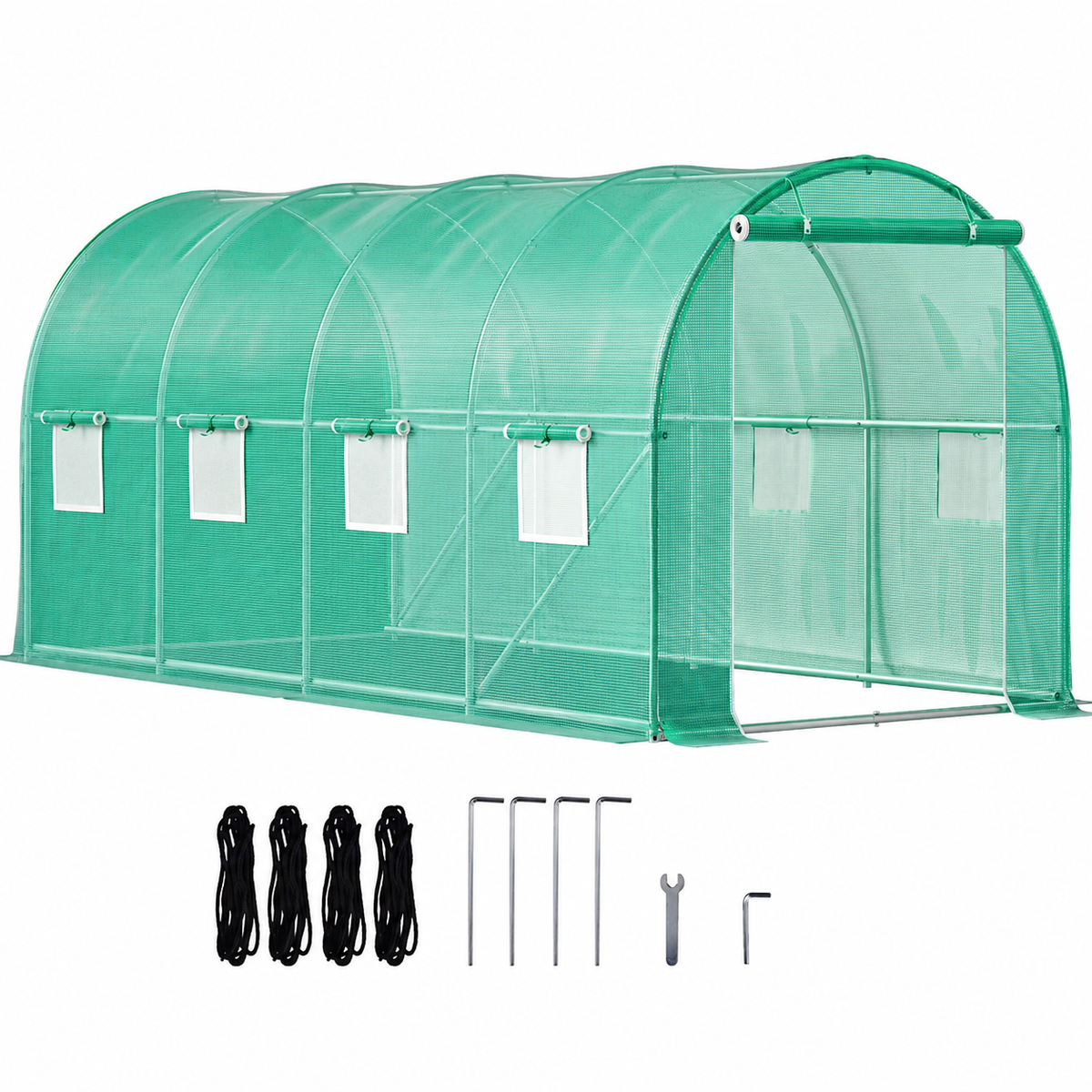 Educational 15' x 6.5' x 7' Walk-In Greenhouse – Plant Science, Gardening, Agriculture &amp; STEM Learning | 97.5 Sq. Ft.