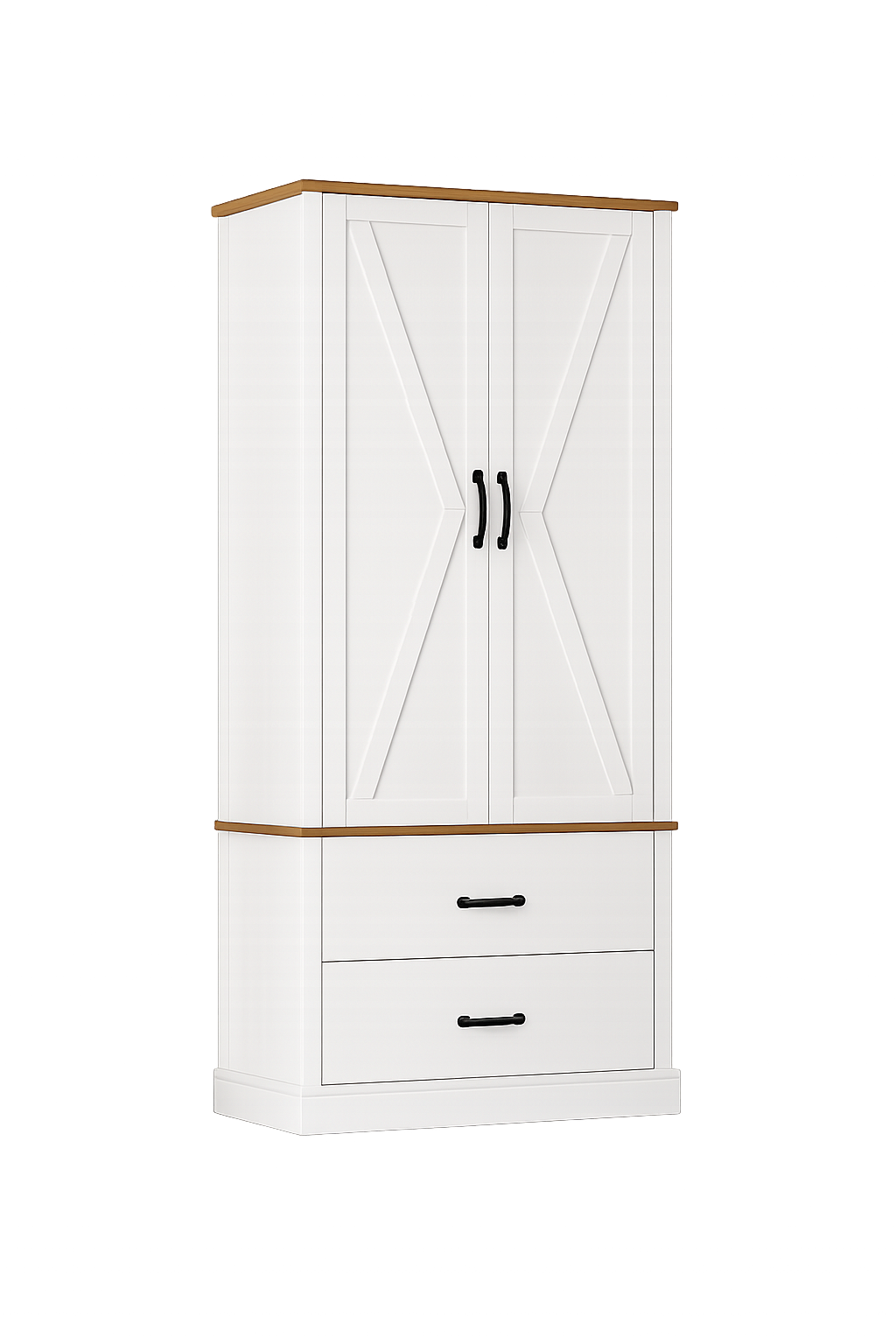 Storage Cabinet with Doors and Shelves White Wood Grain Texture