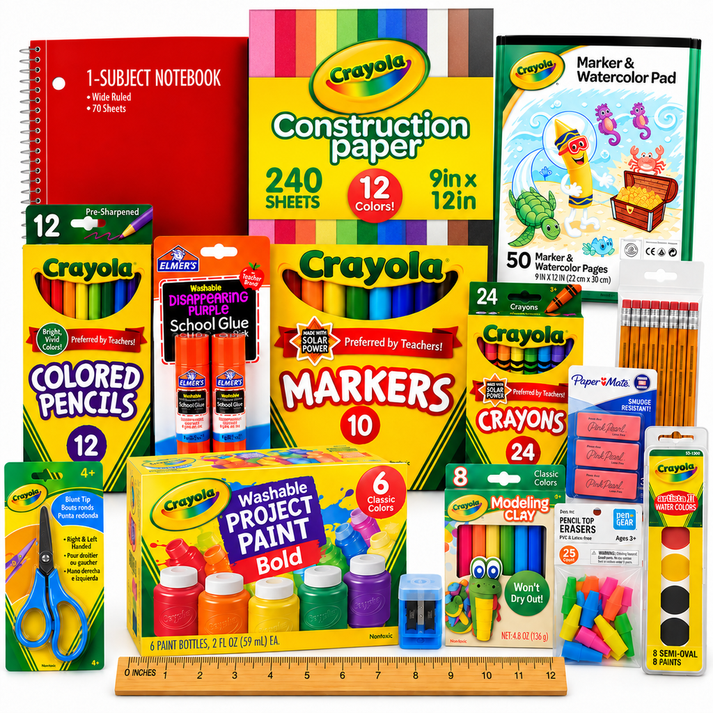 Crayola Complete Back-to-School Supply & Art Kit