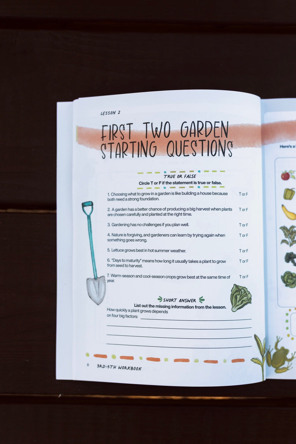 In the Garden - Workbook from Dirt Academy Kids | K-2 & 3-5th Grades