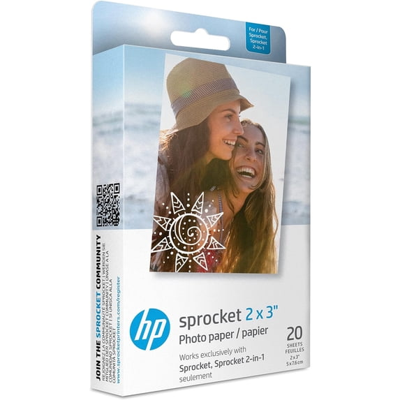 HP Sprocket Zink Photo Paper 2x3 ( 5 Boxes) (100 sheets)