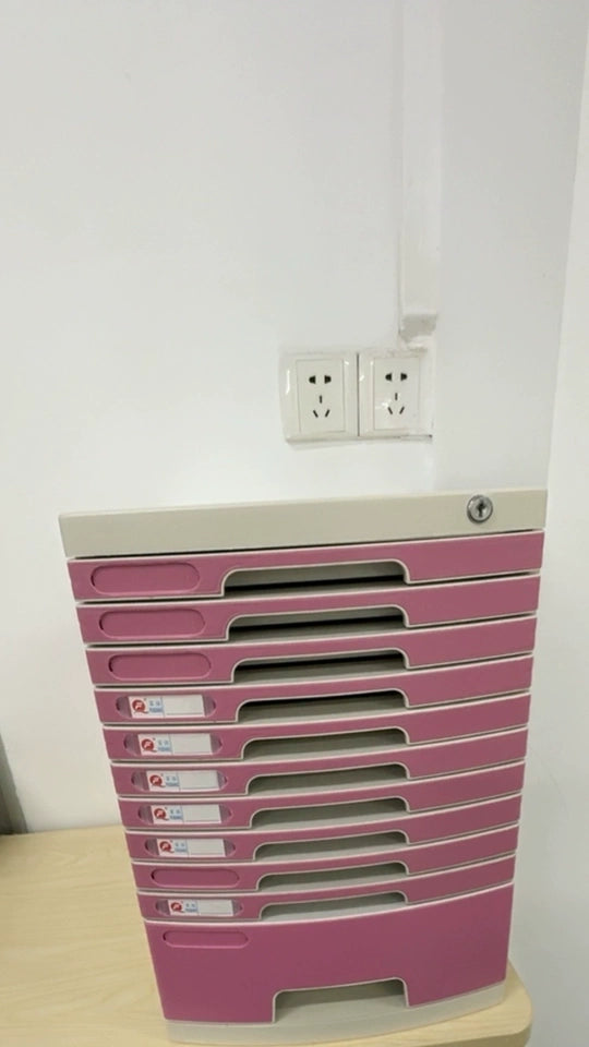 Desktop File Cabinet: A4 File Drawers with Lock, Office Receipt Storage Box, Plastic File Organizer for Desk,  Document Storage