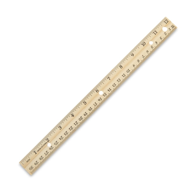 12 inch Wood Ruler
