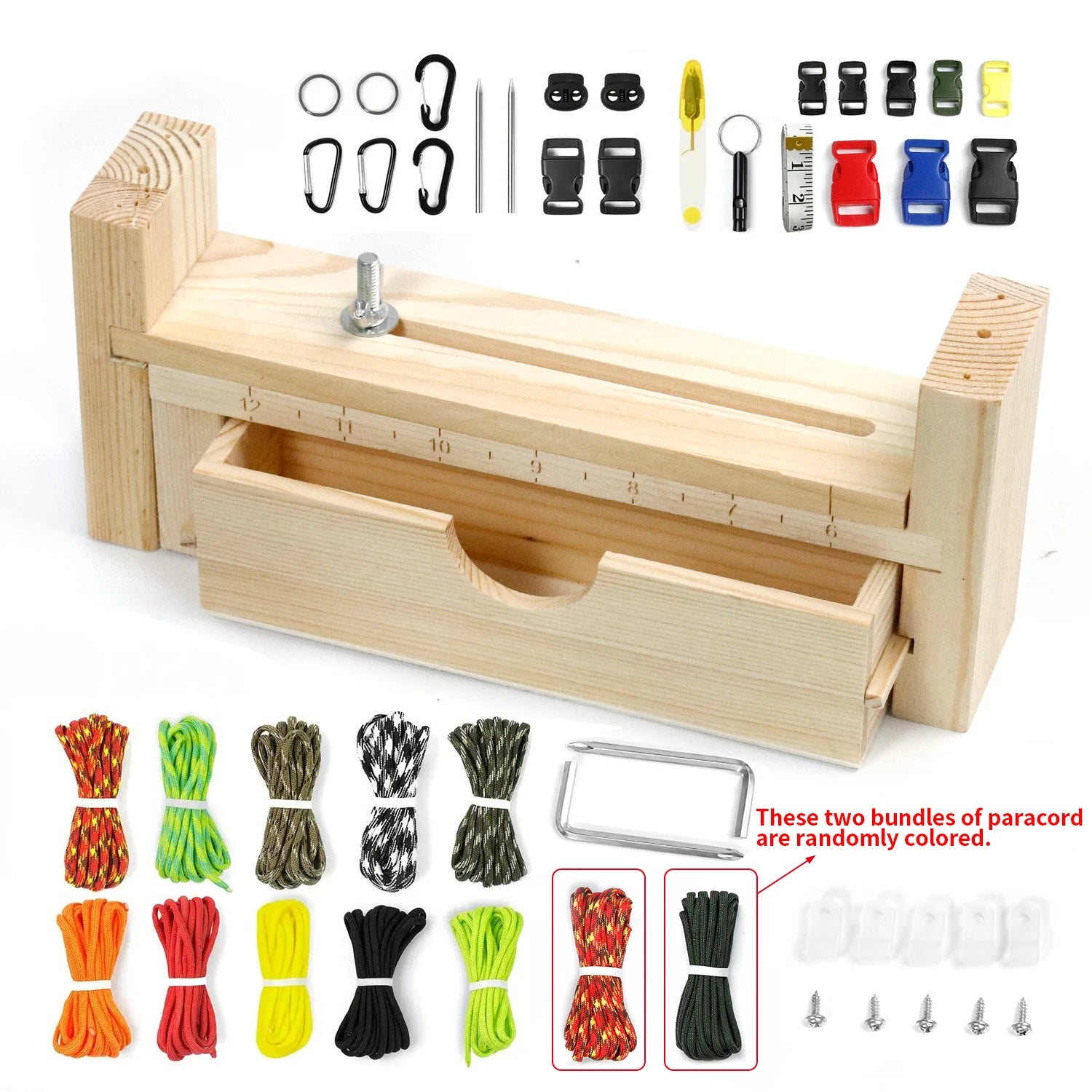 Adjustable Length Paracord Jig Bracelet Maker