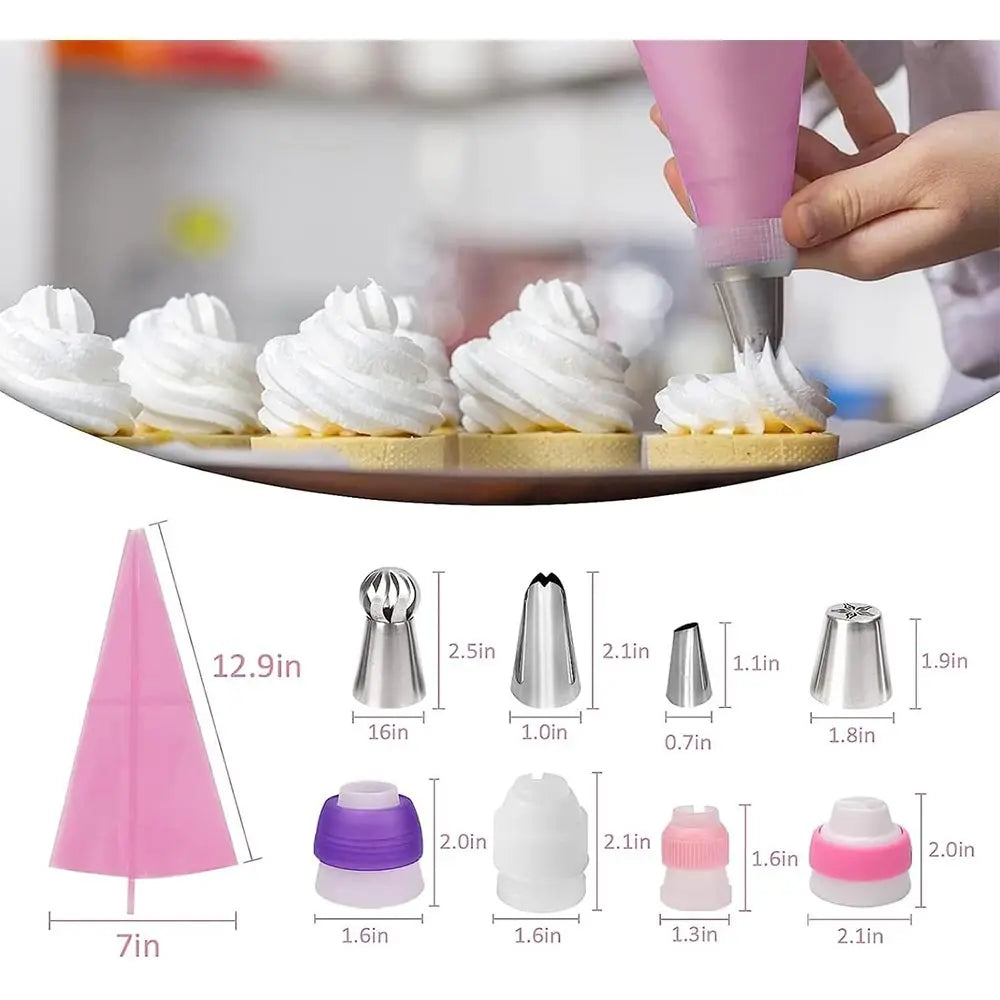 359pcs Cake Decorating Baking Supplies Set, with 66 Tip Baking Set, Piping Bags and Beginner Set, Baking Tools, Cupcake Decorating