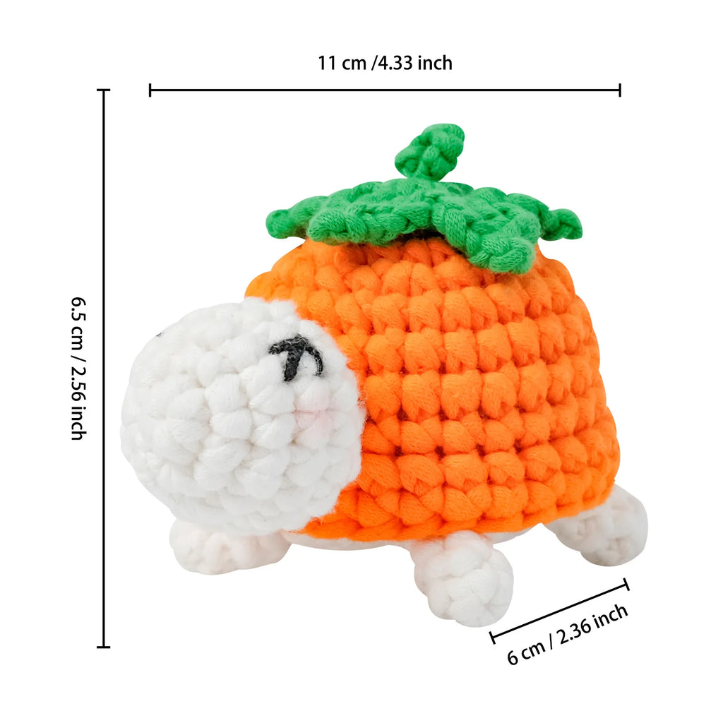 Simple 3pcs Tortoise Crochet Kit with Yarn Tool Step-by-Step Video Tutorials for Adults & Kids DIY Handmade Crochet Gift Set