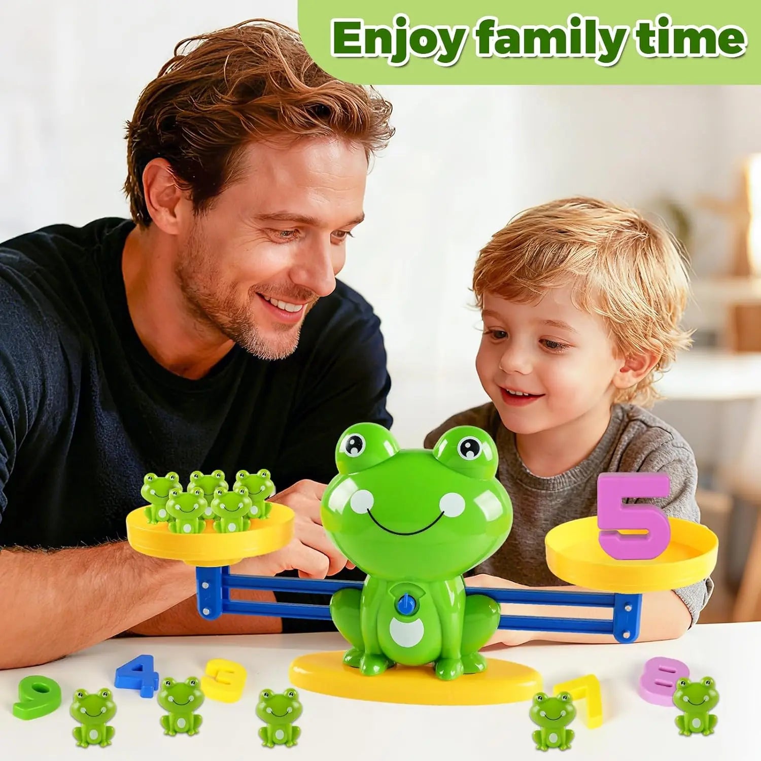 Frog Math Balance Scale Educational Prop for Kids Number Learning And Counting Montessori Interactive