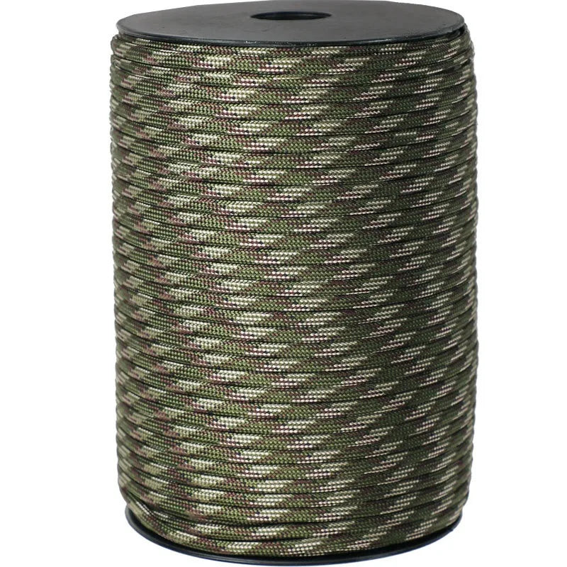 50/100m 550 Military Paracord 9 Strand 4mm Tactical Parachute Cord For DIY Making Lanyard Bracelet