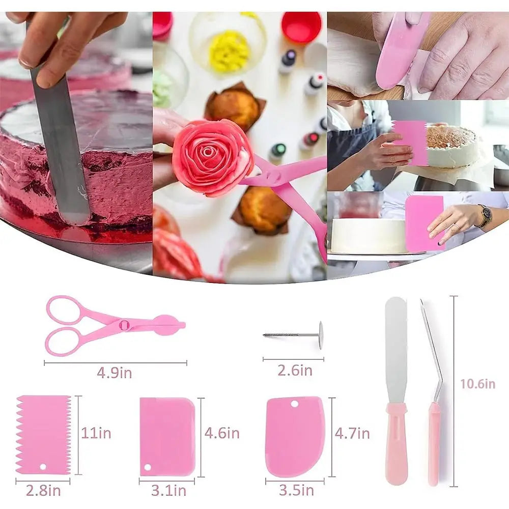 359pcs Cake Decorating Baking Supplies Set, with 66 Tip Baking Set, Piping Bags and Beginner Set, Baking Tools, Cupcake Decorating