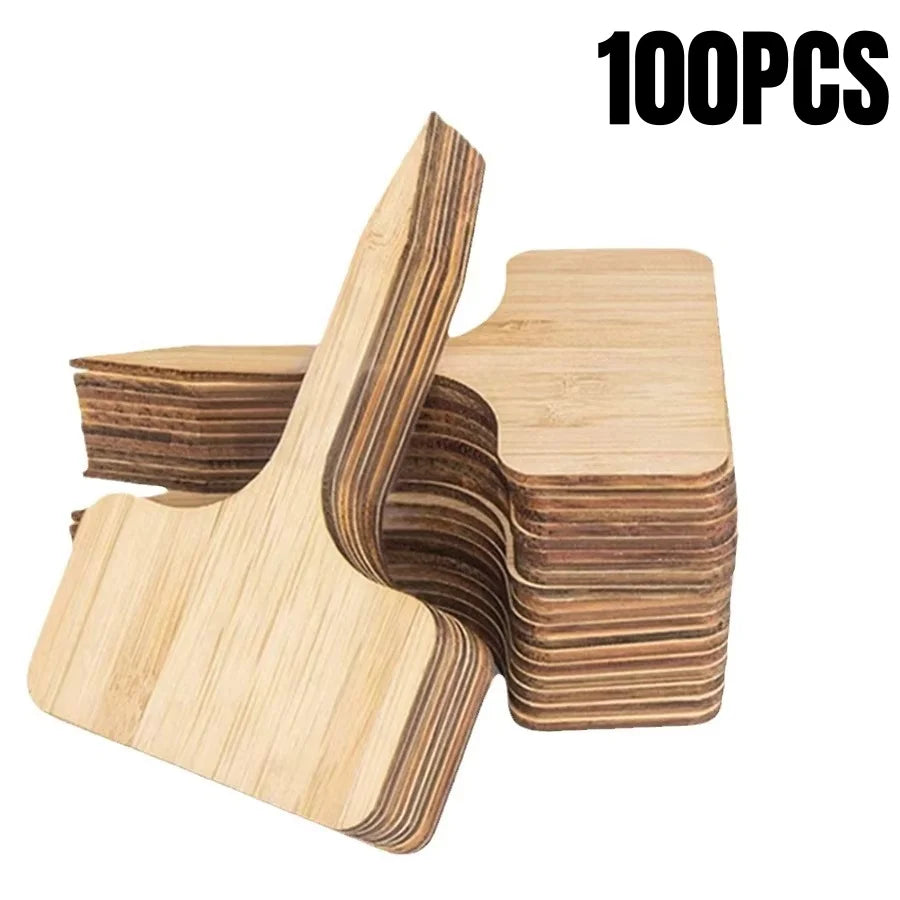 100Pcs Wooden Plant Labels