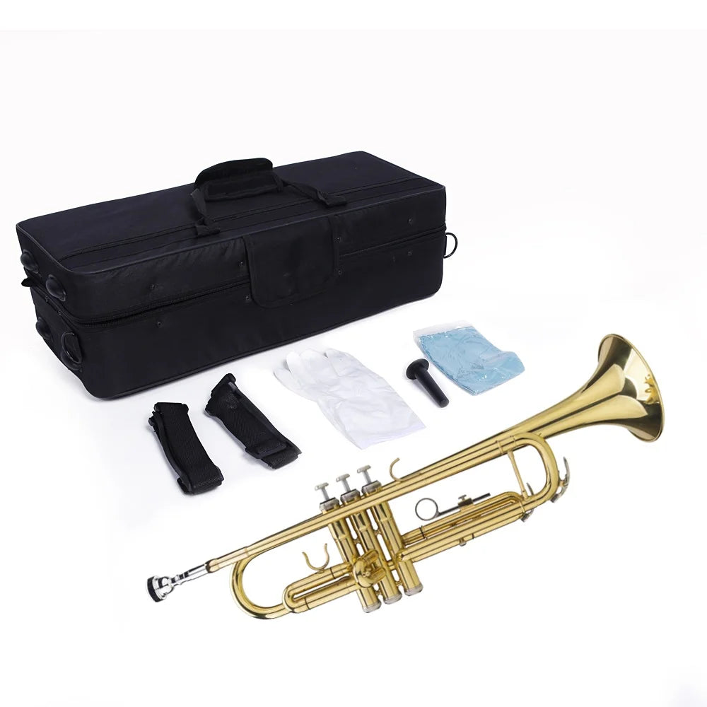 Brass Trumpet Bb with 7C Mouthpiece