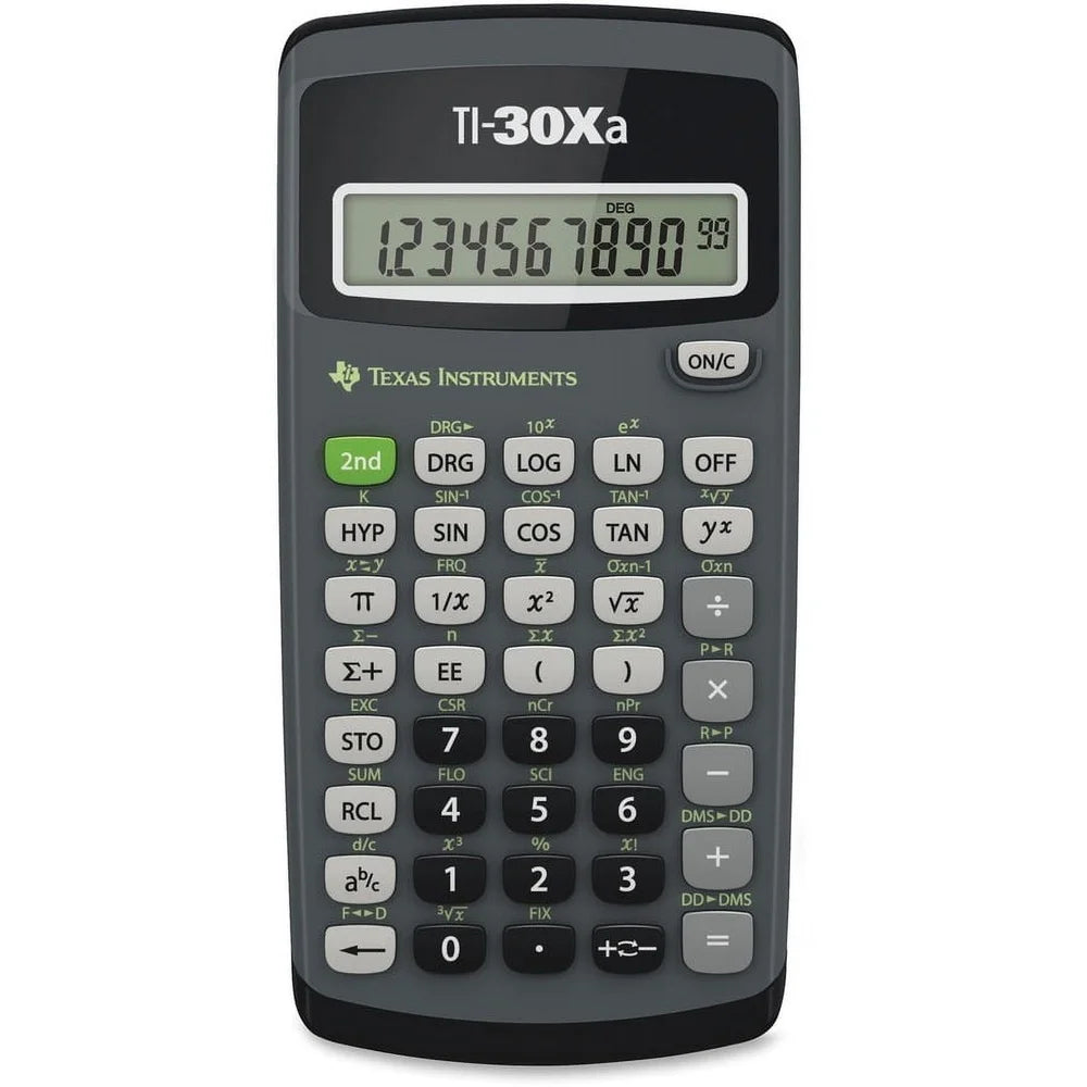 TI-30XA Scientific Calculator 10 Digit LCD Display