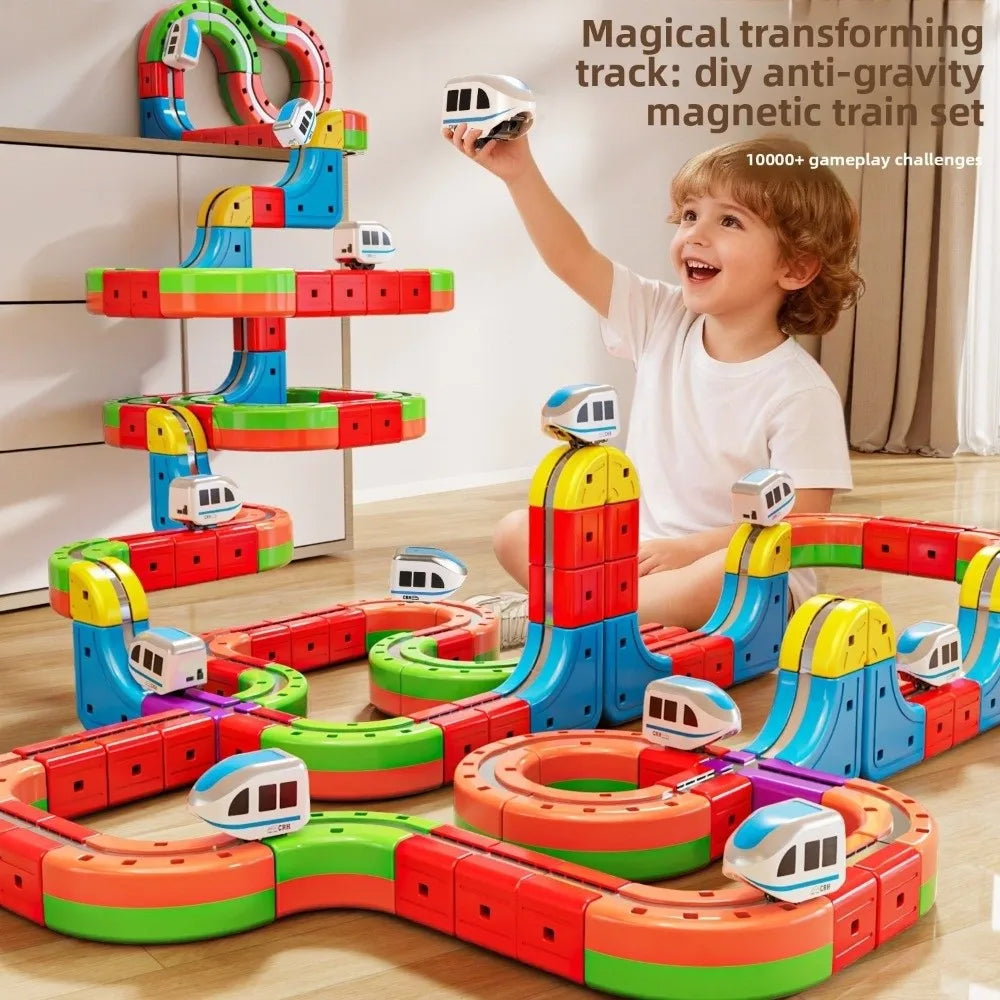 Build It Educational 3D Track Fusio Magnetic Car DIY