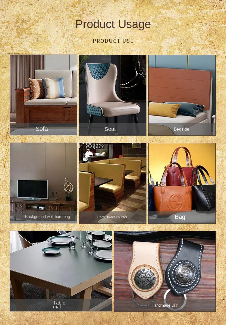 Suede PU Thickened Artificial Leather Fabric Sofa Headboard Hard Bag Seat Background Wall Bag Table Mat Sewing Cloth Solid Color