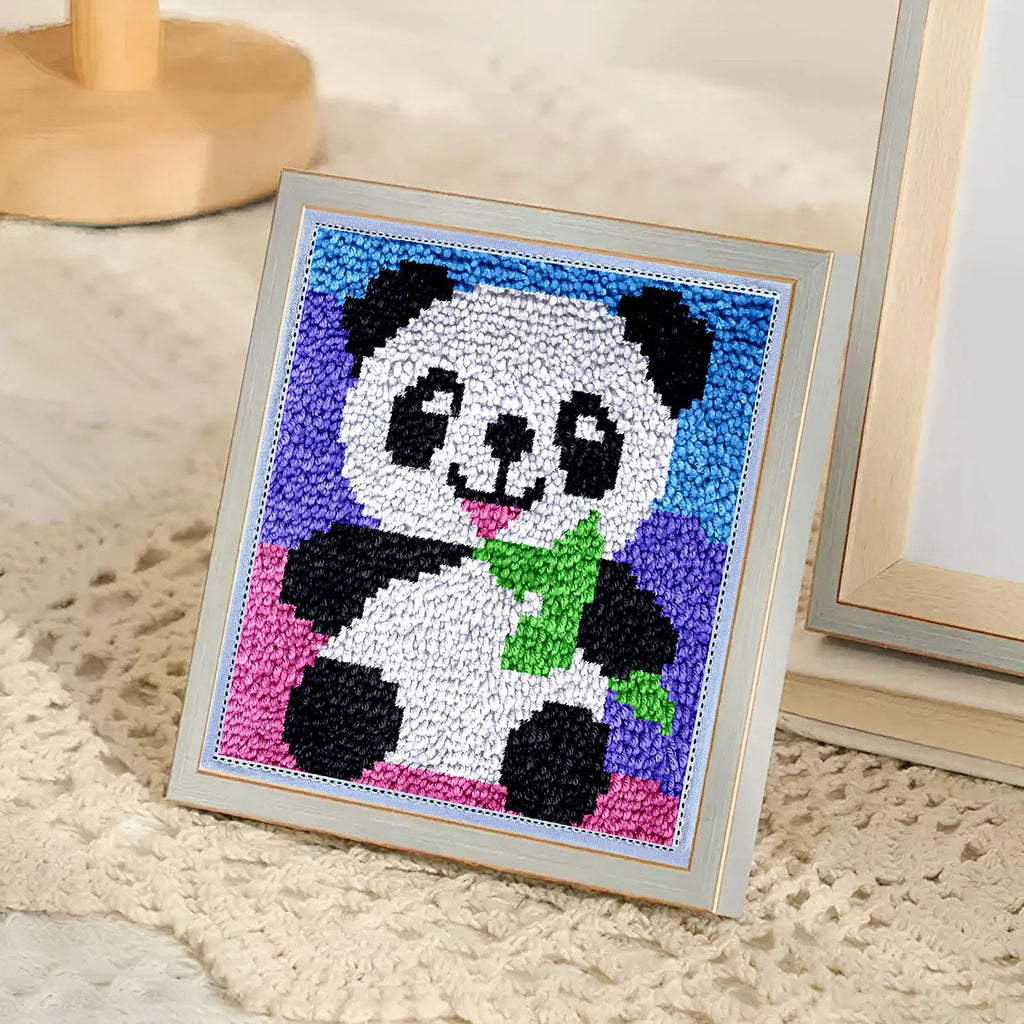 Latch Hook Kit DIY Craft Rug Fox Panda Owl