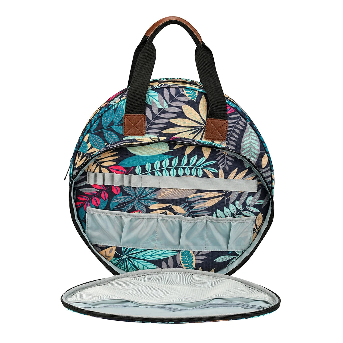 Embroidery Project Bag Embroidery Supplies Storage Carrying Tote Case with Multiple Pockets for Floss Hoops Thread Stitch Tools