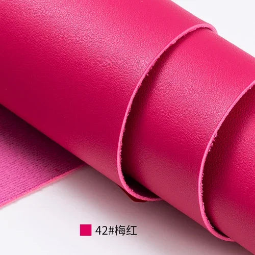 Suede PU Thickened Artificial Leather Fabric Sofa Headboard Hard Bag Seat Background Wall Bag Table Mat Sewing Cloth Solid Color