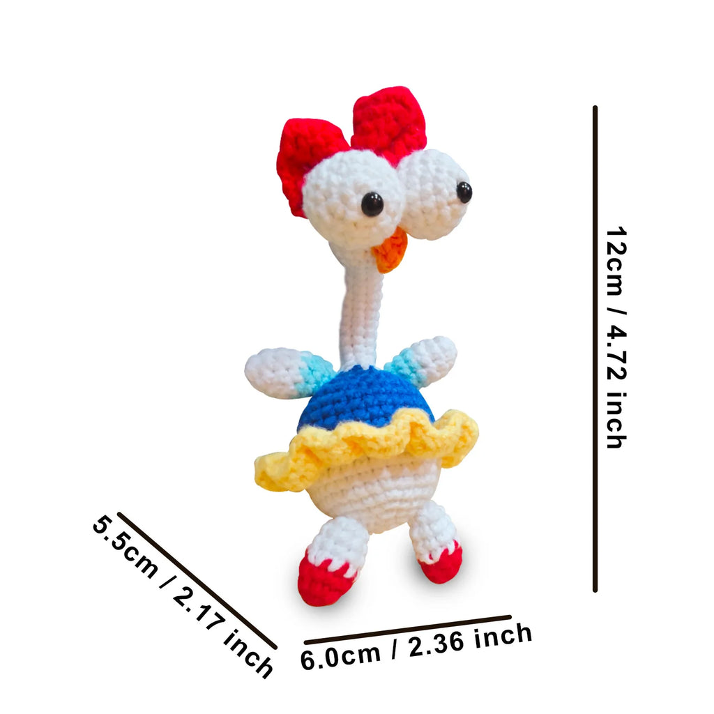 Chicken Crochet Kit for Beginners with Crochet Yarn - Beginner Crochet Kit for Adults Kids with Step-by-Step Video Tutorials