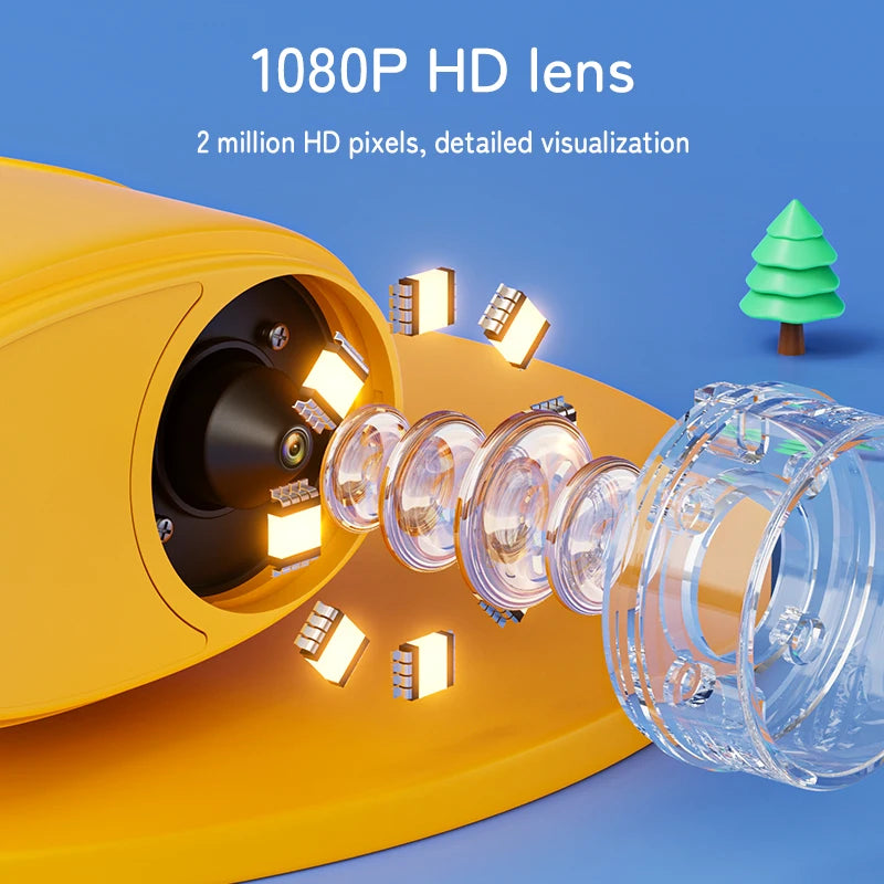 1000X Handheld Microscope for Kids 2.0" Screen Rechargeable
