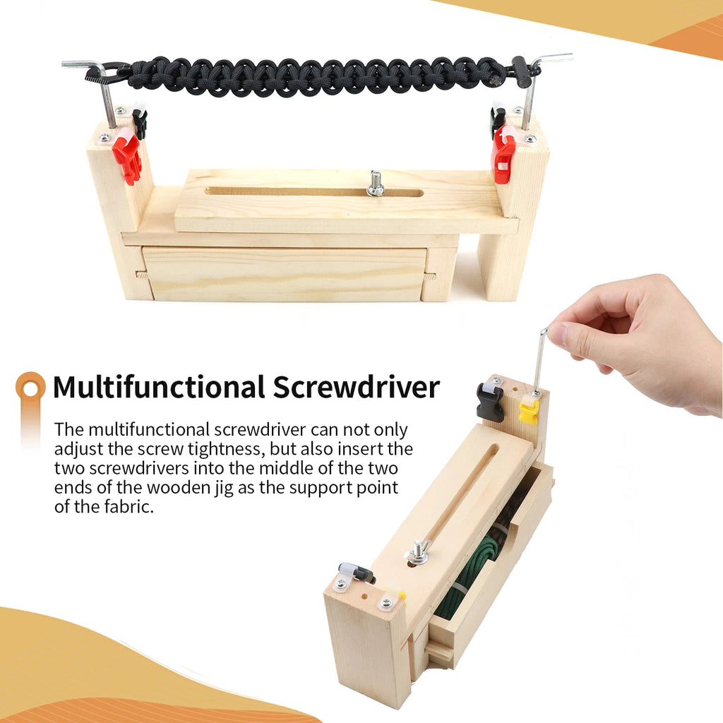 Adjustable Length Paracord Jig Bracelet Maker