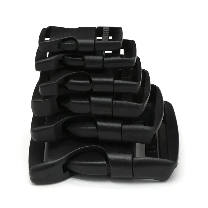 2~50pcs Adjustable Belt Buckles 15/20/25/32/38/50mm Plastic Dual Side Release