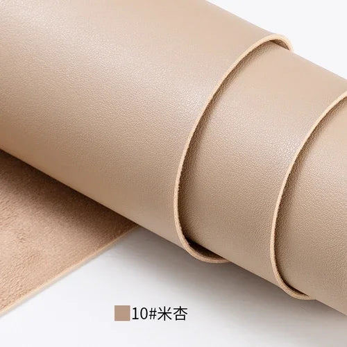 Suede PU Thickened Artificial Leather Fabric Sofa Headboard Hard Bag Seat Background Wall Bag Table Mat Sewing Cloth Solid Color