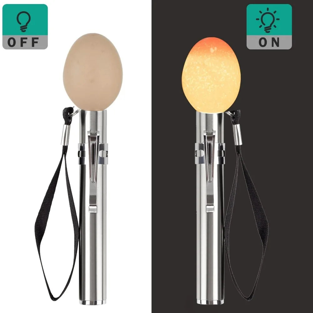 Egg Candler Tester, Bright Cool LED Light Candling Lamp for All Chicken Dark Quail or Duck Eggs