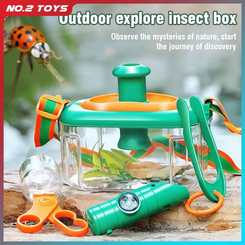 Children's Outdoor Insect Observation Set Toys Insect Trapping Package Adventure Explore Educational Science Toys for Kids Gift