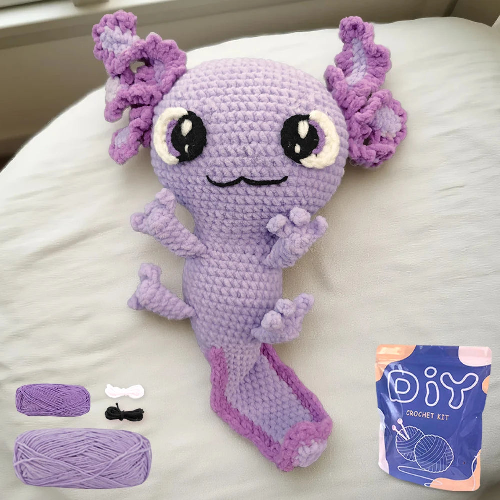 Axolotl Theme Crochet Kit for Beginners