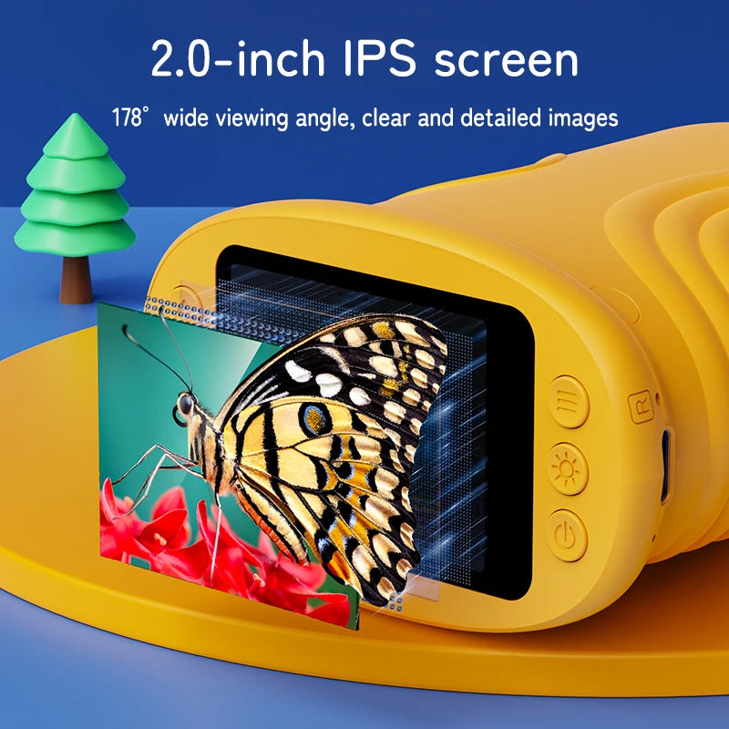 1000X Handheld Microscope for Kids 2.0" Screen Rechargeable