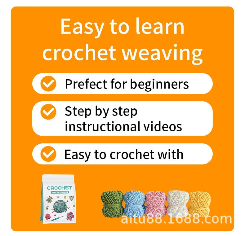 3 PCS Potted Flower Plants Crochet Kit with Step-by-Step Video Potted Plant with Sewing Crocheting Set DIY Craft Gift