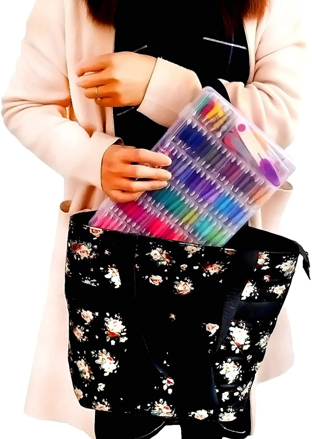 Storage Box Cross Stitch Tools Embroidery Kit Embroidery Floss Cross Stitch Threads Bracelet String Kit with Organizer
