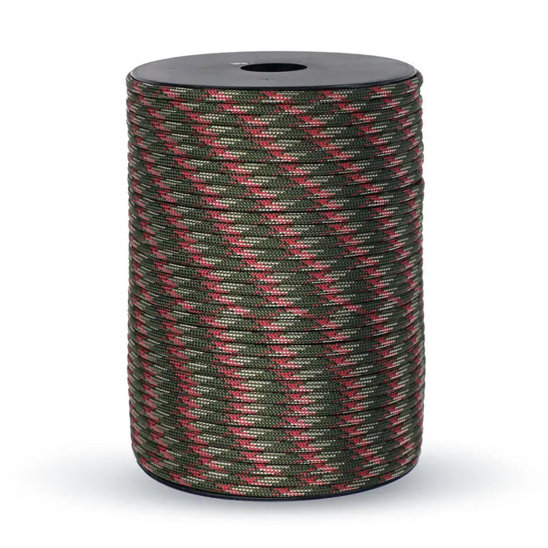 50/100m 550 Military Paracord 9 Strand 4mm Tactical Parachute Cord For DIY Making Lanyard Bracelet