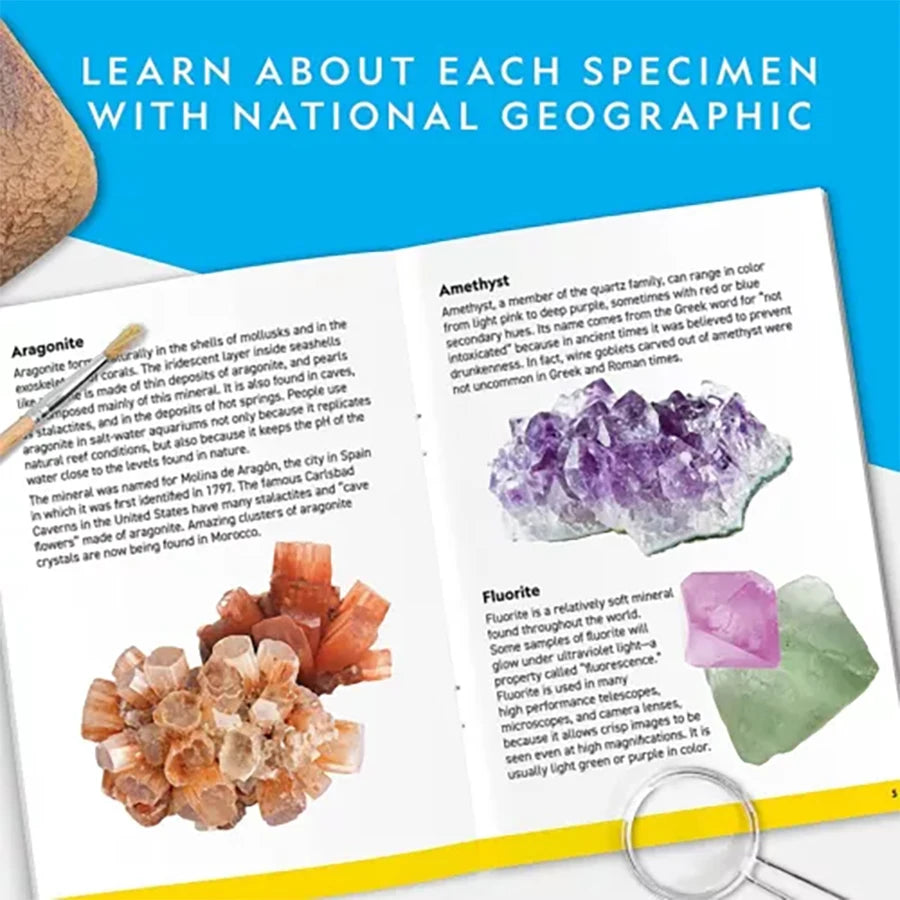 STEM Mega Gemstone Dig Kit-dig and discover gemstone crystal dig toy set child educational toy crystal mining kit