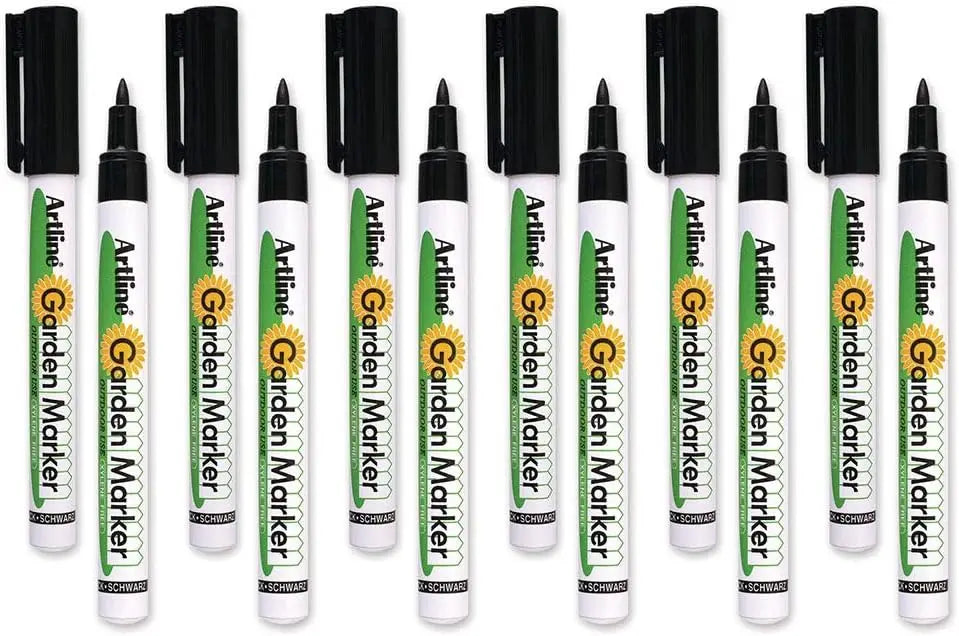 Garden Markers with 0.8mm Fine Tip, 12-Pack for Plant Labels