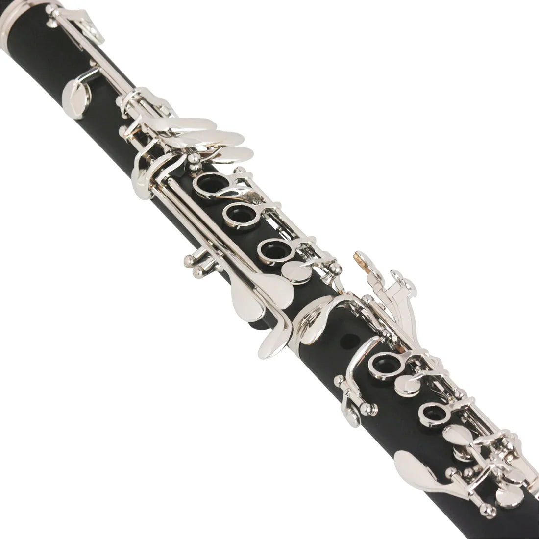 M MBAT Clarinet Bb 17 Key Clarinet Bakelite Body Material Woodwind instruments Clarinette with Box Cleaning Cloth