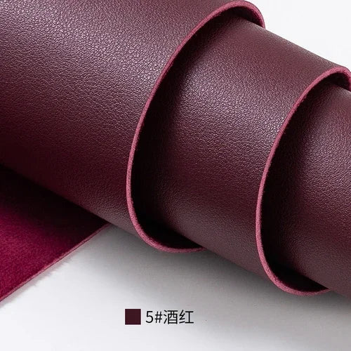 Suede PU Thickened Artificial Leather Fabric Sofa Headboard Hard Bag Seat Background Wall Bag Table Mat Sewing Cloth Solid Color