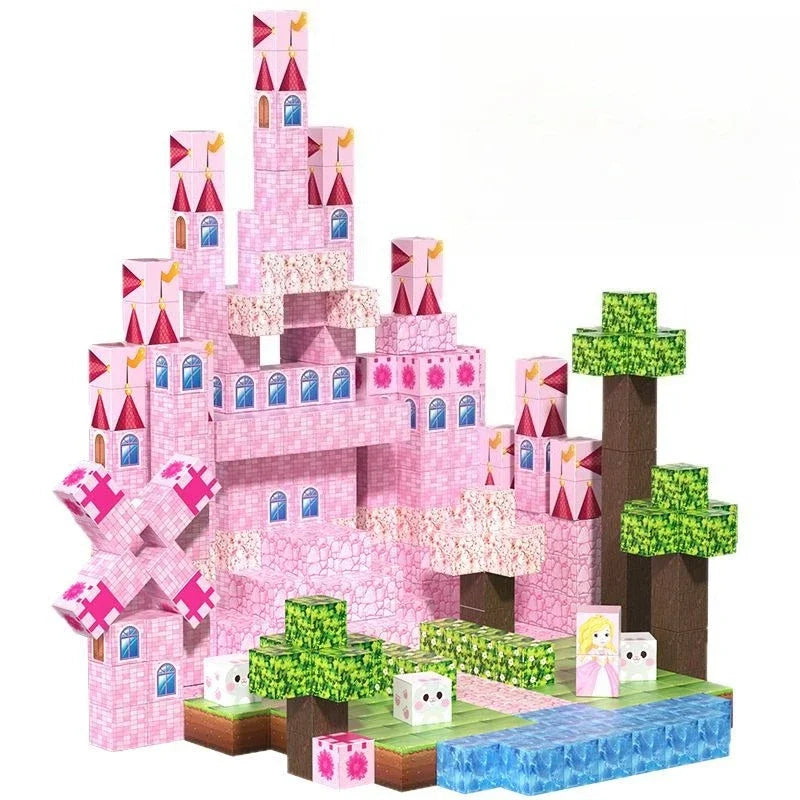 Educational Magnetic Piece Building Blocks Set