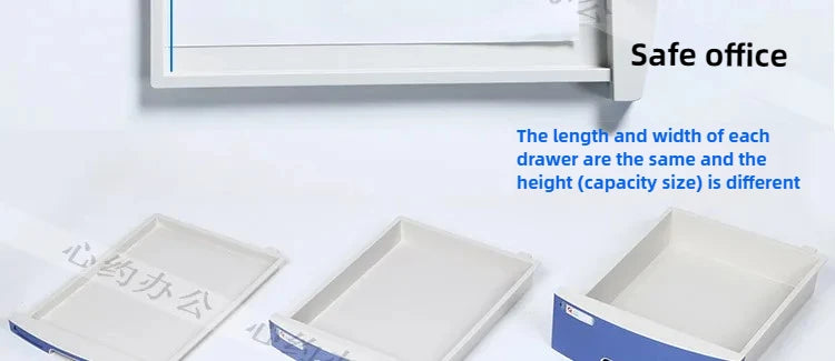 Desktop File Cabinet: A4 File Drawers with Lock, Office Receipt Storage Box, Plastic File Organizer for Desk,  Document Storage